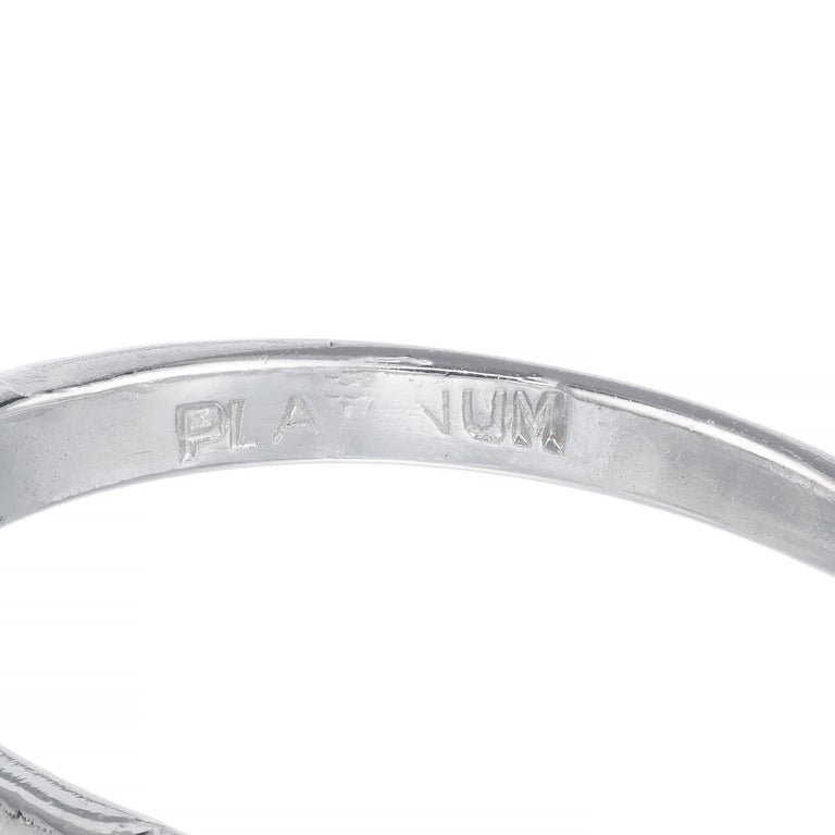 .35 Carat Diamond Art Deco Platinum Three-Stone Engagement Ring For ...