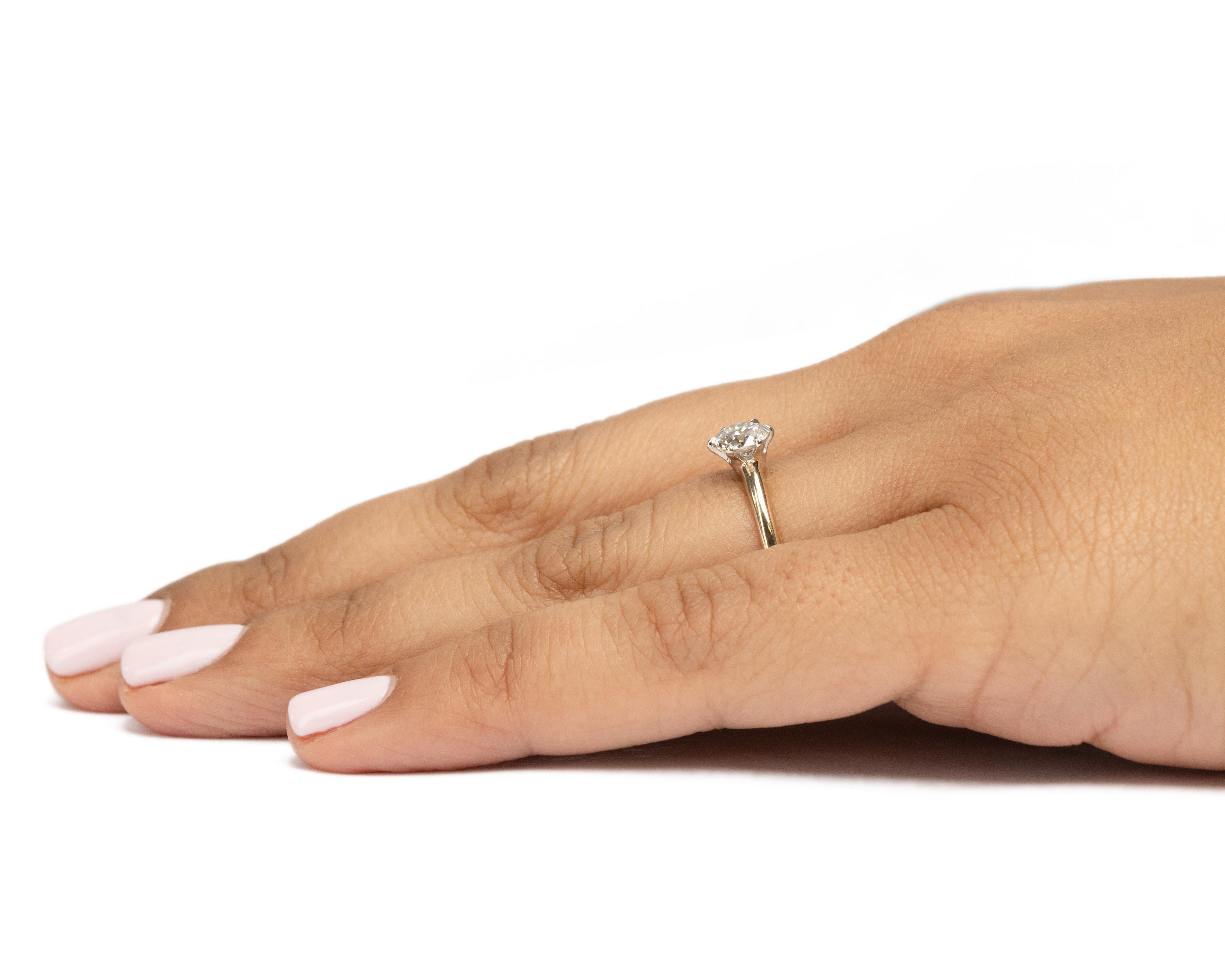 Edwardian .35 Carat Diamond Engagement Ring For Sale