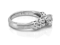 .35 Carat Diamond Estate Engagement Ring Platinum