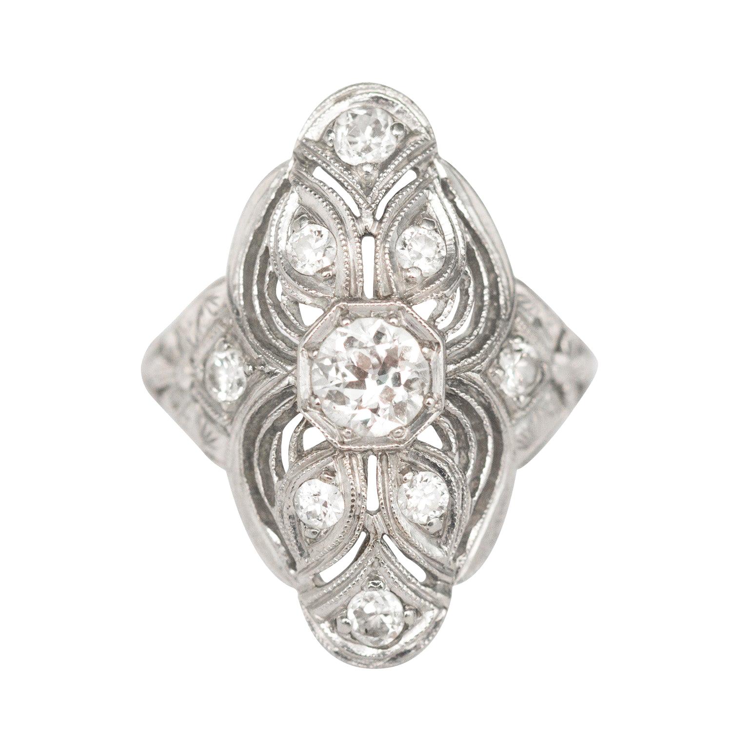 .35 Carat Diamond Platinum Engagement Ring For Sale at 1stDibs | 35 ...