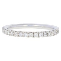 .35 Carat Diamond Wedding Band, 14 Karat White Gold Women
s Ring