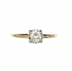 .35 Carat Diamond Yellow White Gold Engagement Ring