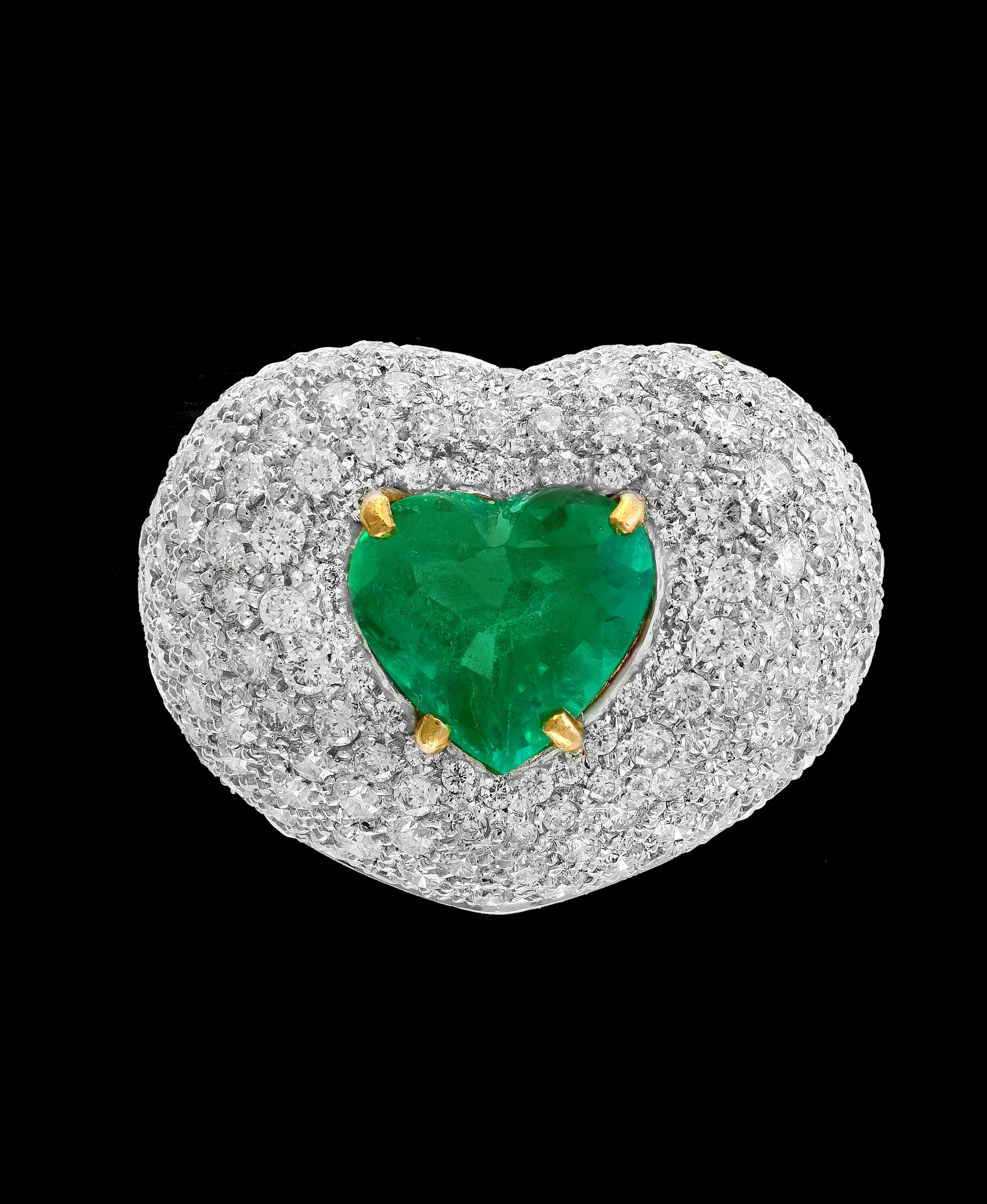 3.5 carat heart shaped diamond ring