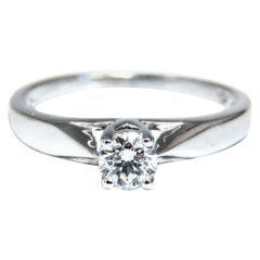 .35 Carat Natural Round Diamond Ring 14 Karat White Gold Traditional Prime*