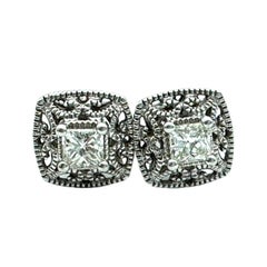 Boucles d'oreilles en diamant Princesse Lacy de 0,35 carat