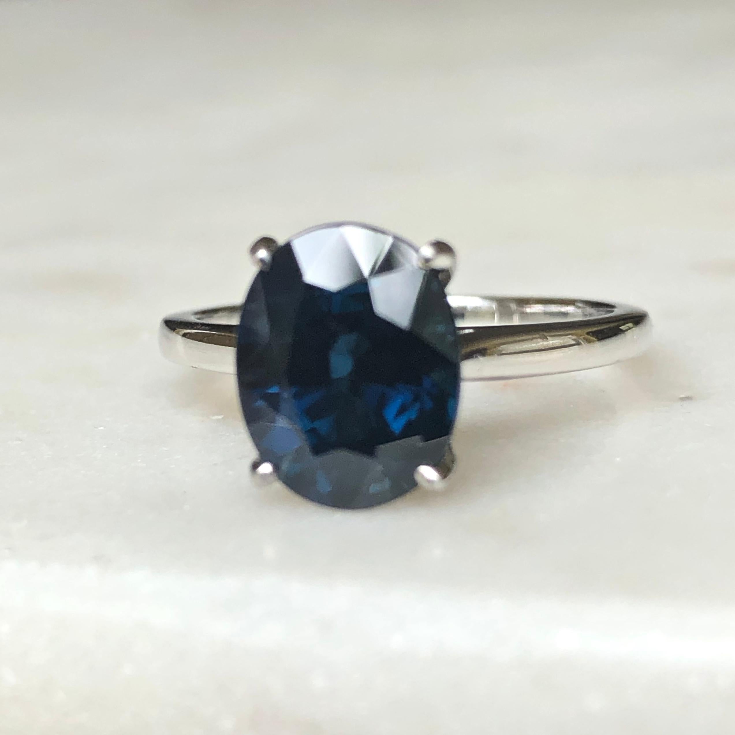 sapphire solitaire rings