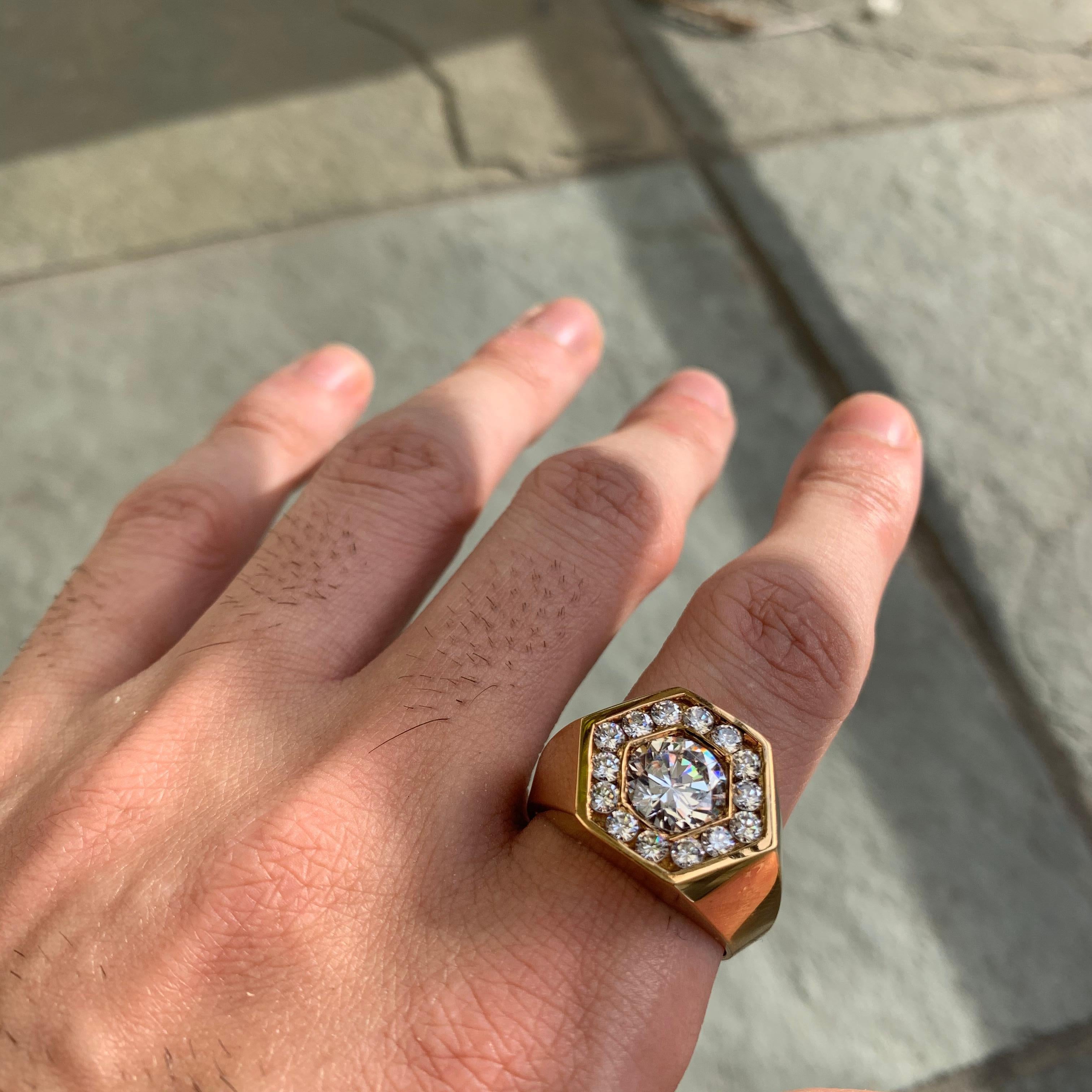 All Of Our Pieces Are 100% Made In Los Angeles, California.  

Want This Beautiful Diamond and Gold Ring But Want To Save Money? We Can Make You This Real Gold And Side Diamond Ring With A CZ Center Stone And Lower Your Cost To  $5400.00

If Item Is