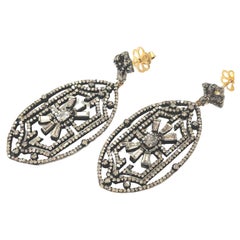 Diamond earrings 3.5 Carats Dangling Earrings
