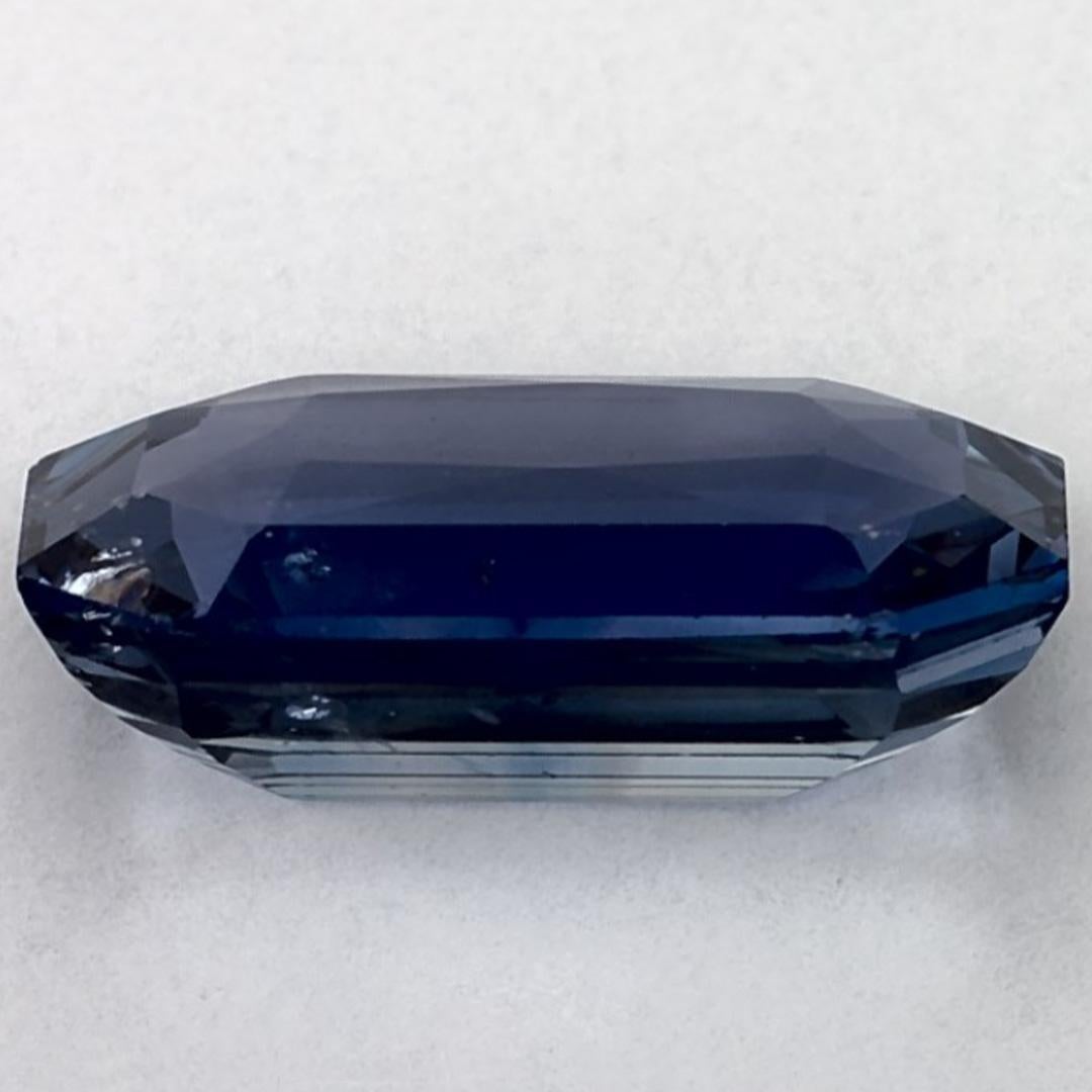 Pierre précieuse taille octogonale saphir bleu 3,5 carats Neuf - En vente à Fort Lee, NJ