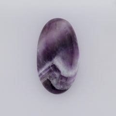 35 ct, Ovaler Amethyst-Cabochon, Chevron-Amethyst