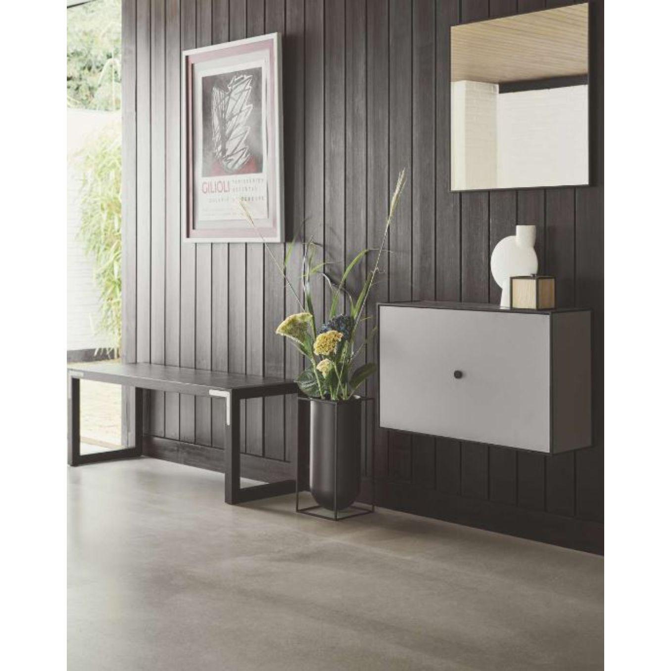 Modern 35 Dark Grey Frame Box with Door by Lassen For Sale