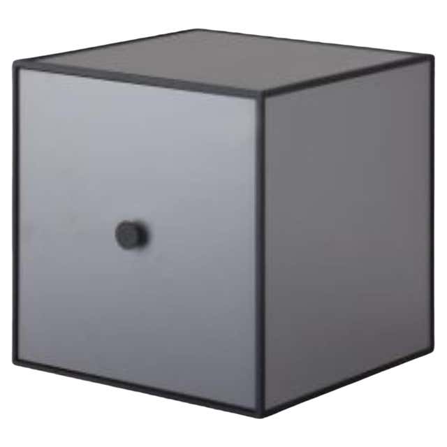Grey Box Empty Color 35 Dark Grey Frame Box by Lassen For Sale at 1stDibs | metal square ...