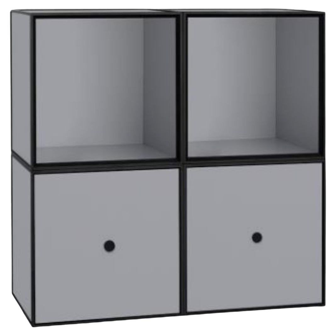 35 Dark Grey Frame Square Standard Box by Lassen For Sale