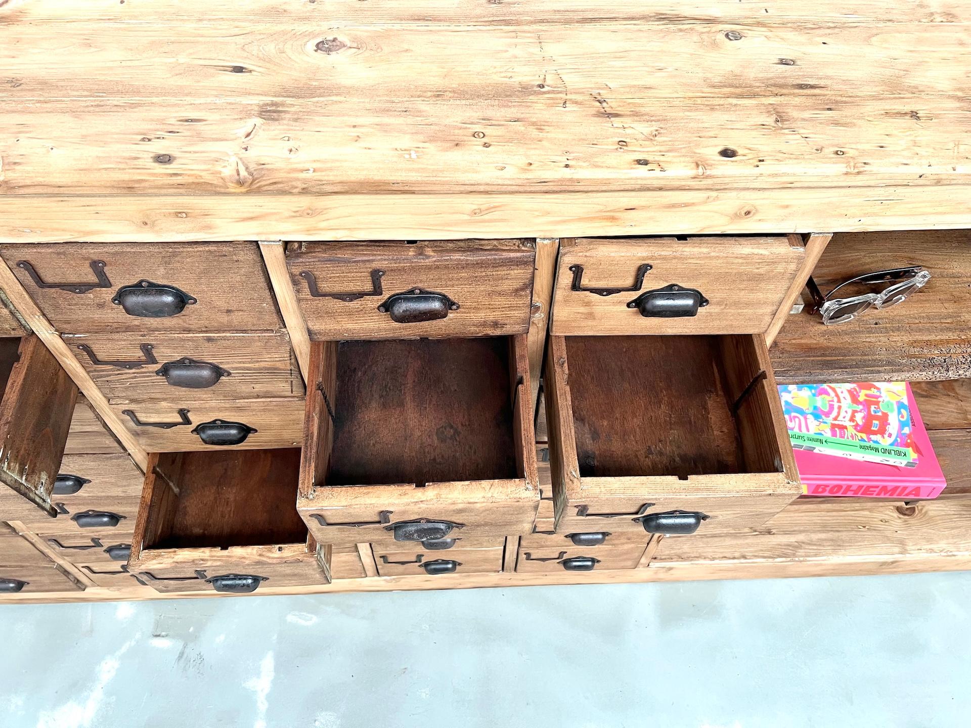 35 drawers craft cabinet, Circa 1950 For Sale 4