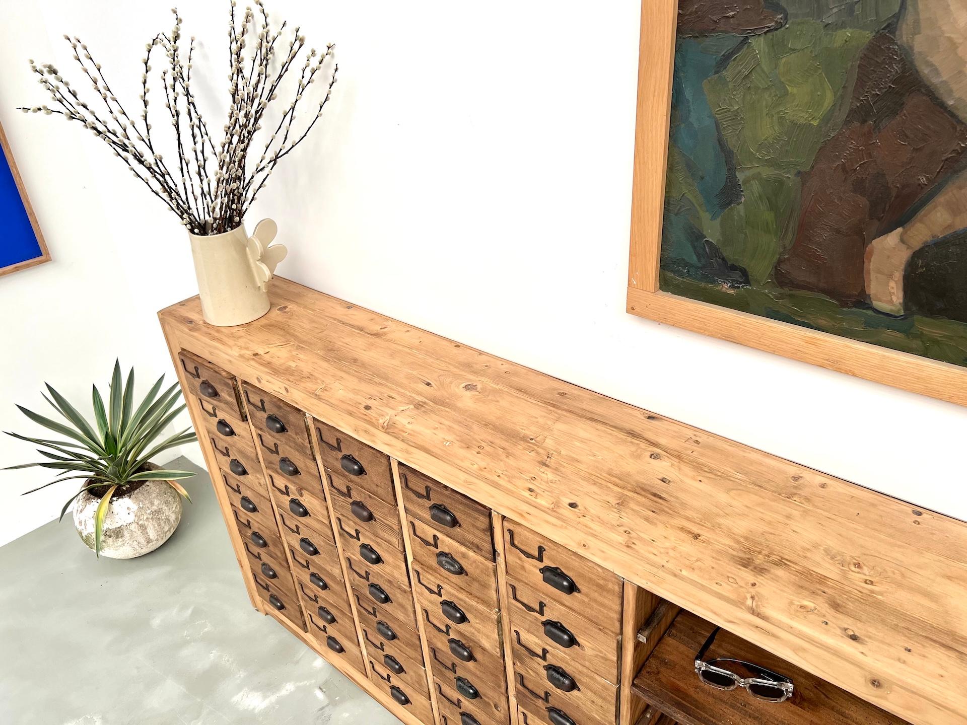 35 drawers craft cabinet, Circa 1950 For Sale 7