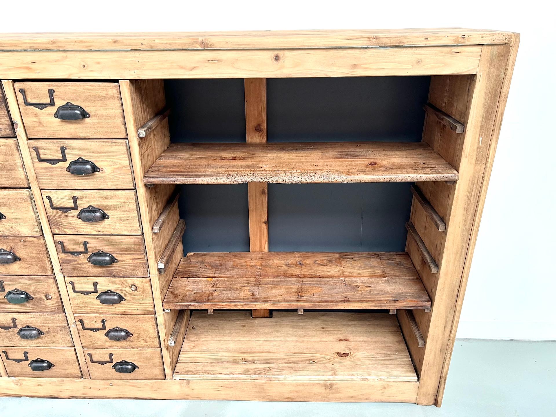 35 drawers craft cabinet, Circa 1950 For Sale 8