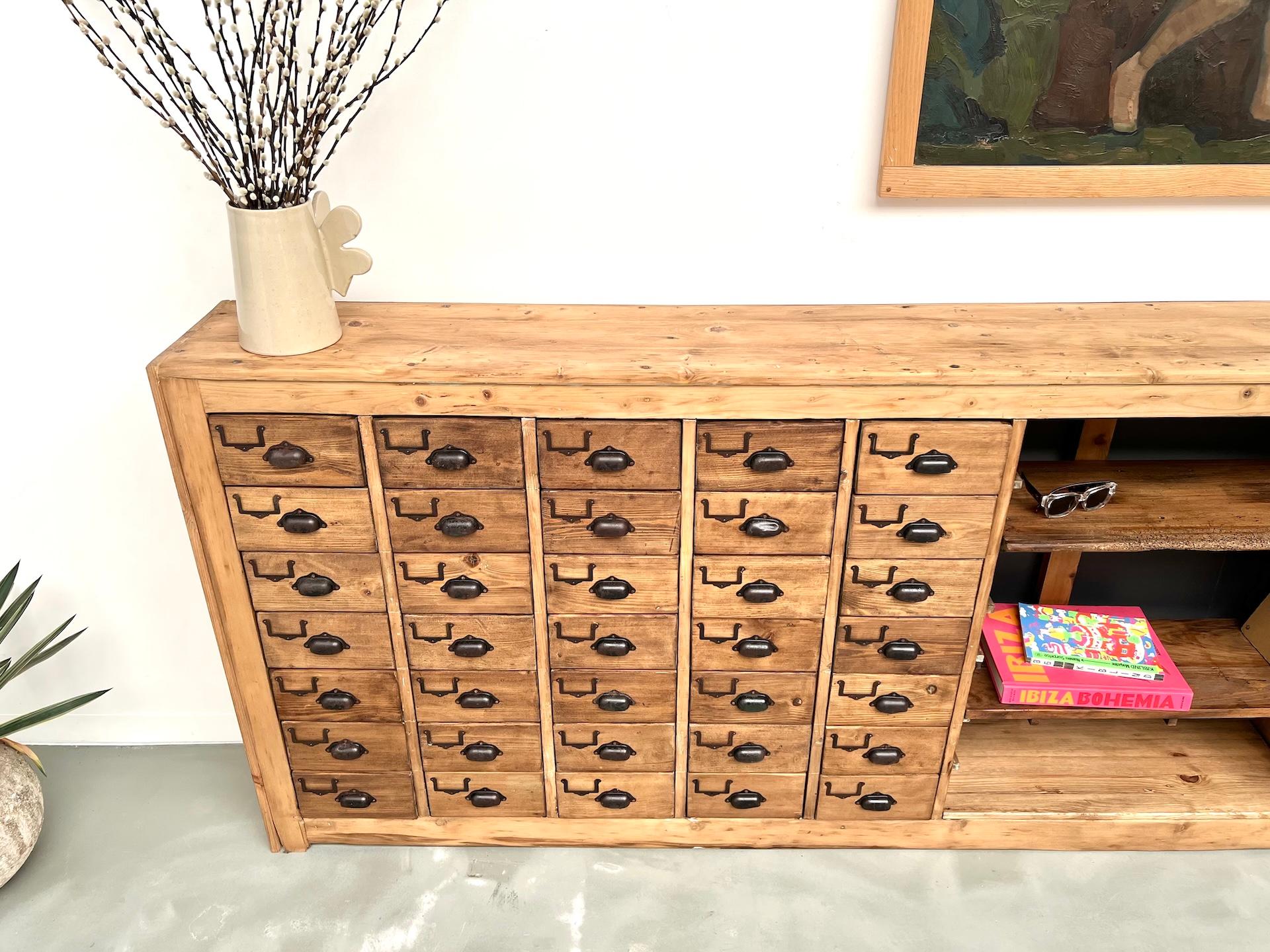 35 drawers craft cabinet, Circa 1950 For Sale 1