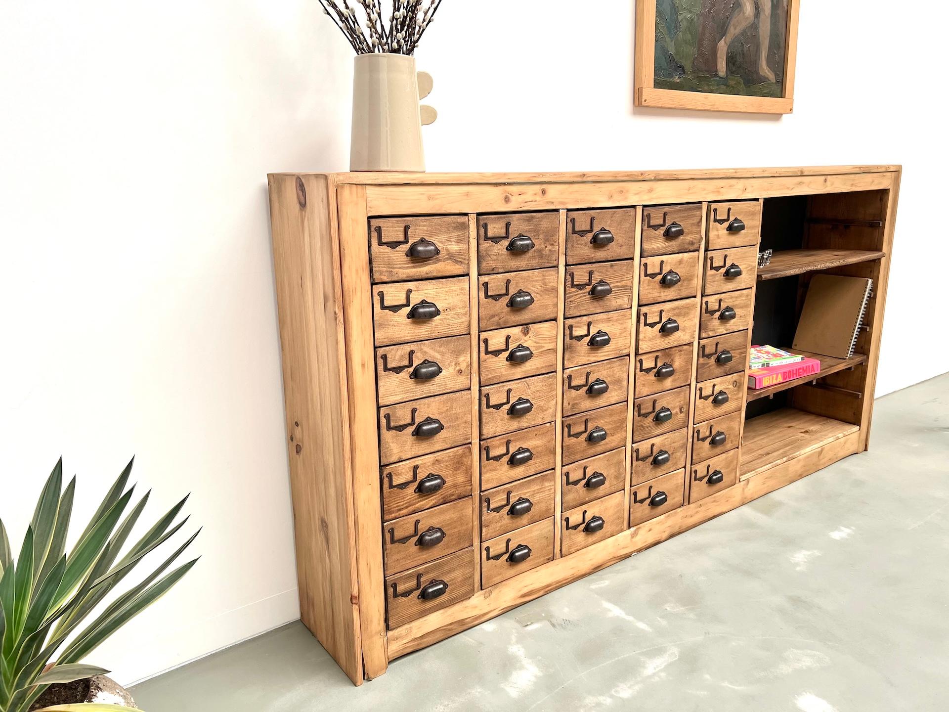 35 drawers craft cabinet, Circa 1950 For Sale 2