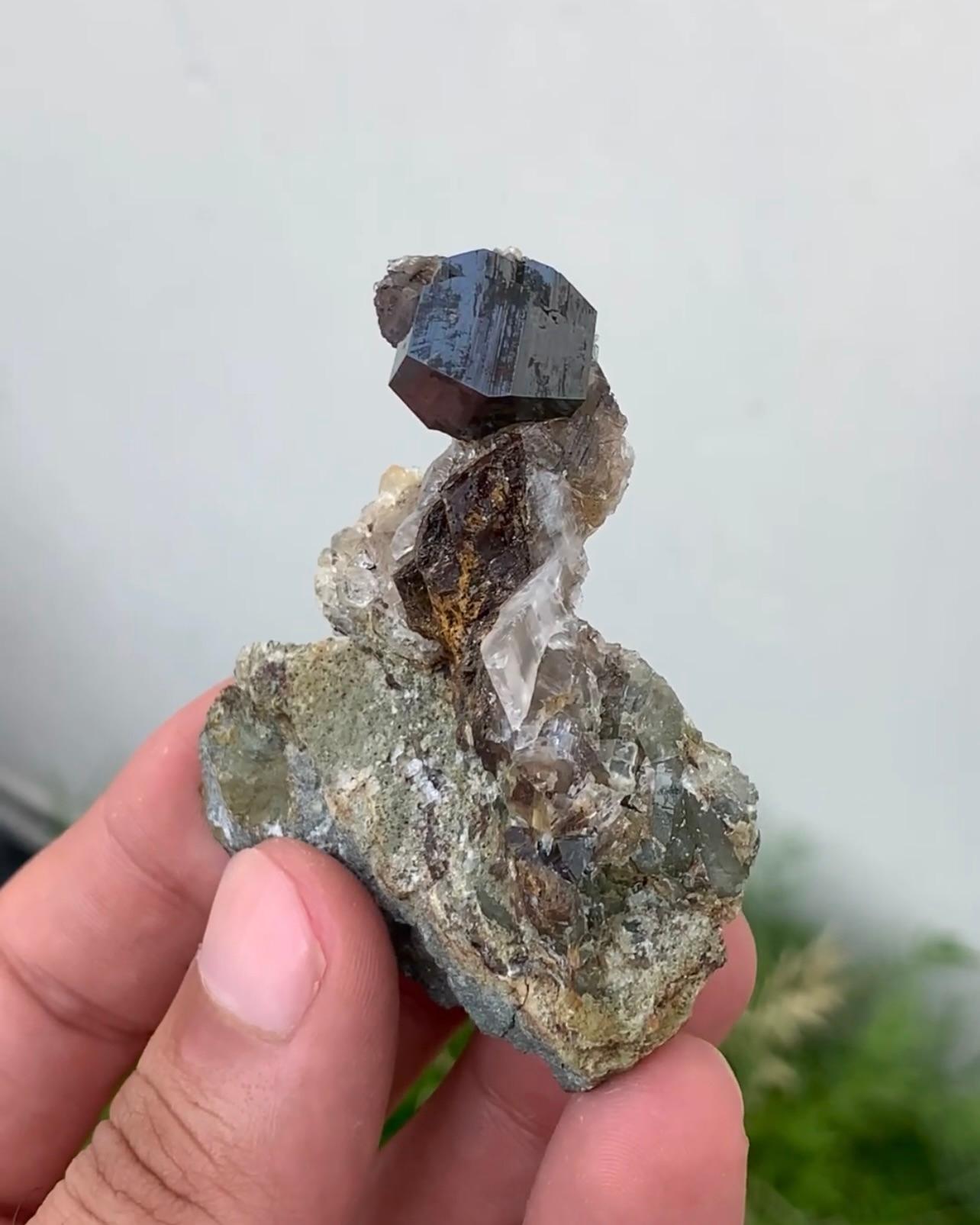 35 Grams Impressive Anatase Crystal On Matrix For Sale 2