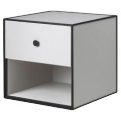 35 Light Grey Frame Box with 1 Drawer by Lassen