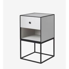 35 Light Grey Frame Sideboard with 1 Drawer by Lassen