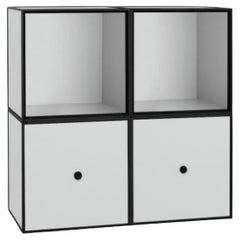 Boîte standard carrée à cadre gris clair 35 par Lassen