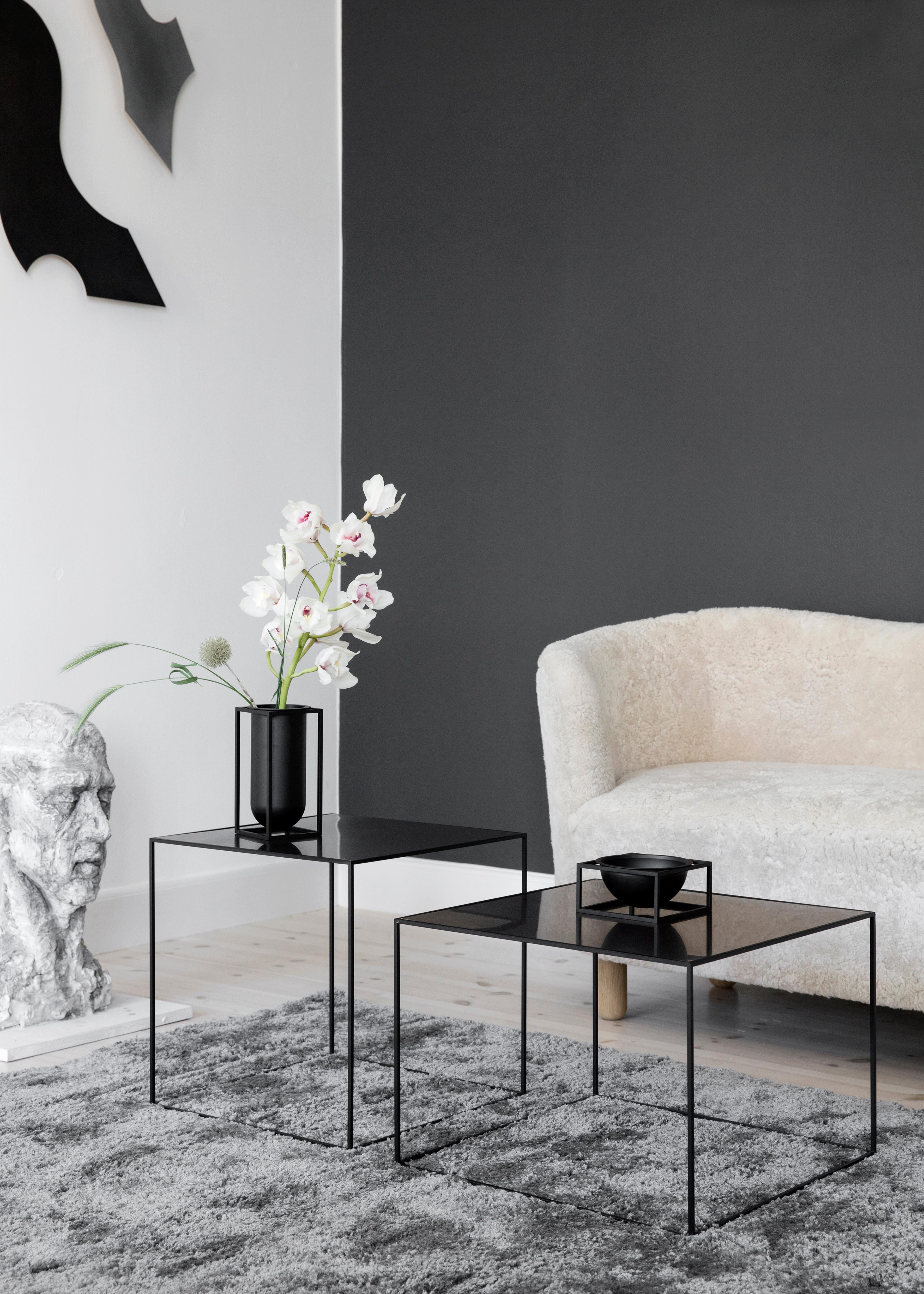 Métal 35 Chêne Laiton Twin Table Top by Lassen en vente