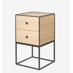 35 Oak Frame Sideboard with 2 Drawers by Lassen
