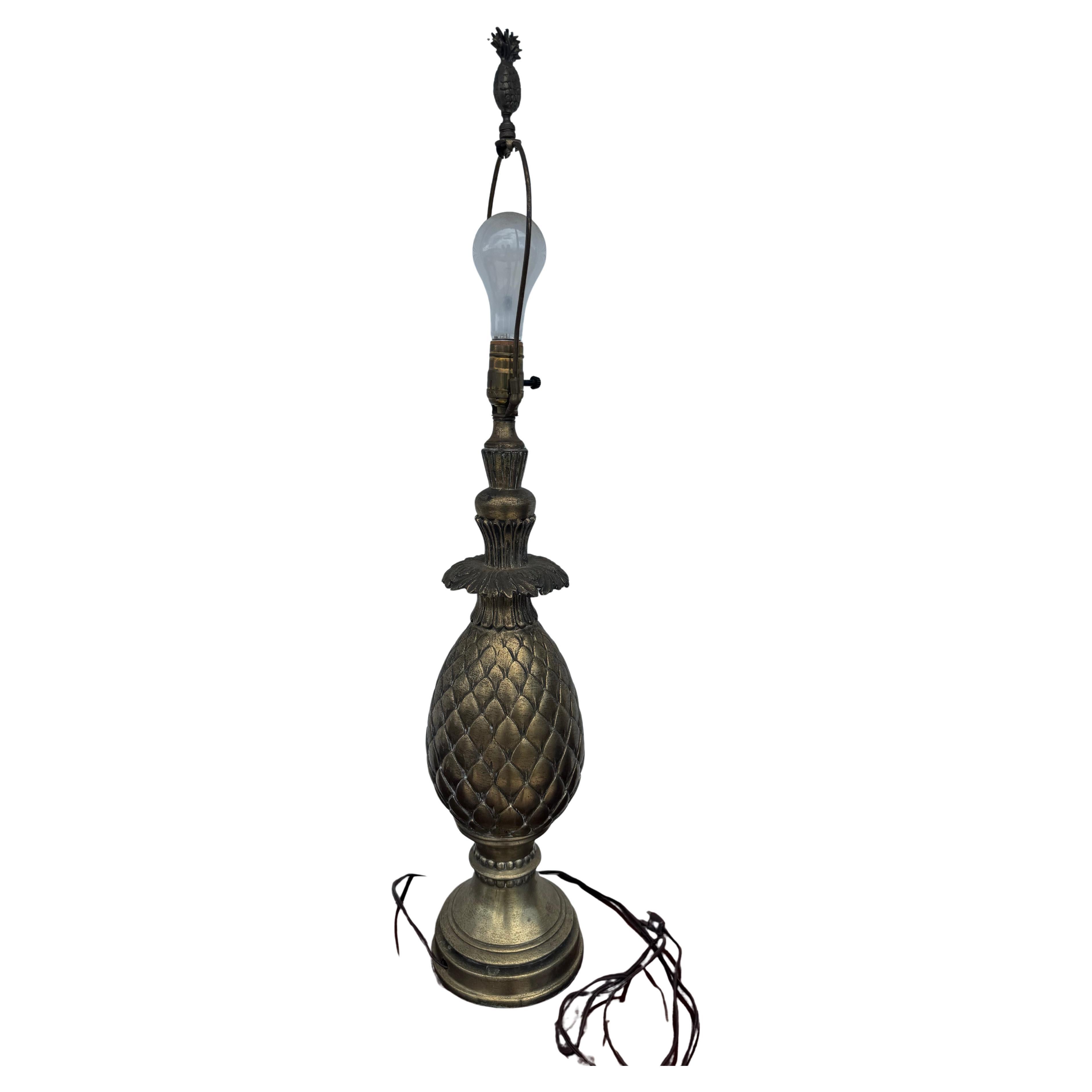 Lampada 35" Regency in stile ananas in vendita