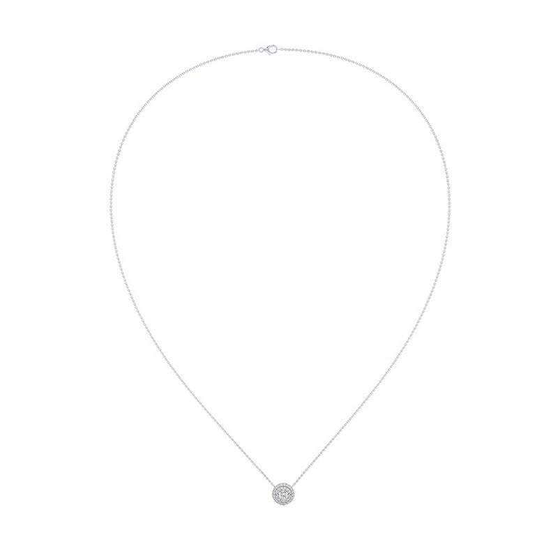 Panoramica:
La collana 35 Round Studded della Collection'S Moonlight è un pezzo squisito realizzato in oro bianco 14K. Con un peso totale di 0,3 carati di diamanti, questa collana da 18 pollici è stata progettata per aggiungere un tocco di