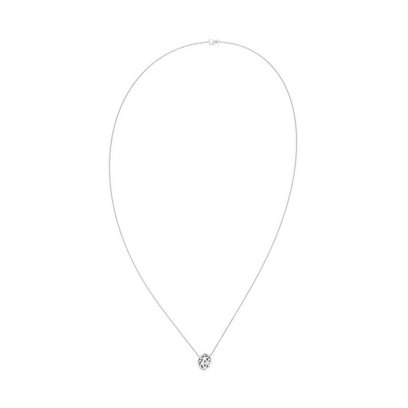 Collana con diamanti rotondi da 0,3 Ctw in oro bianco 14K Collezione Moonlight In condizioni Nuovo in vendita a Paramus, NJ