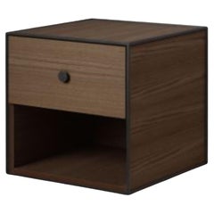35 Smoked Oak Frame Box with 1 Drawer by Lassen