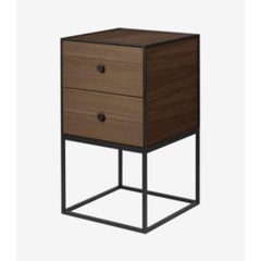 35 Smoked Oak Frame Sideboard with 2 Drawers by Lassen