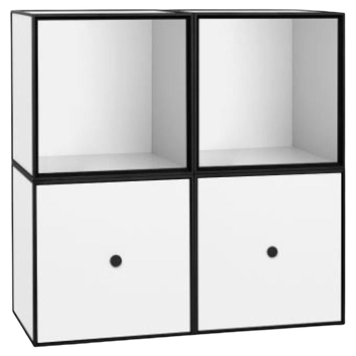 35 White Frame Square Standard Box by Lassen