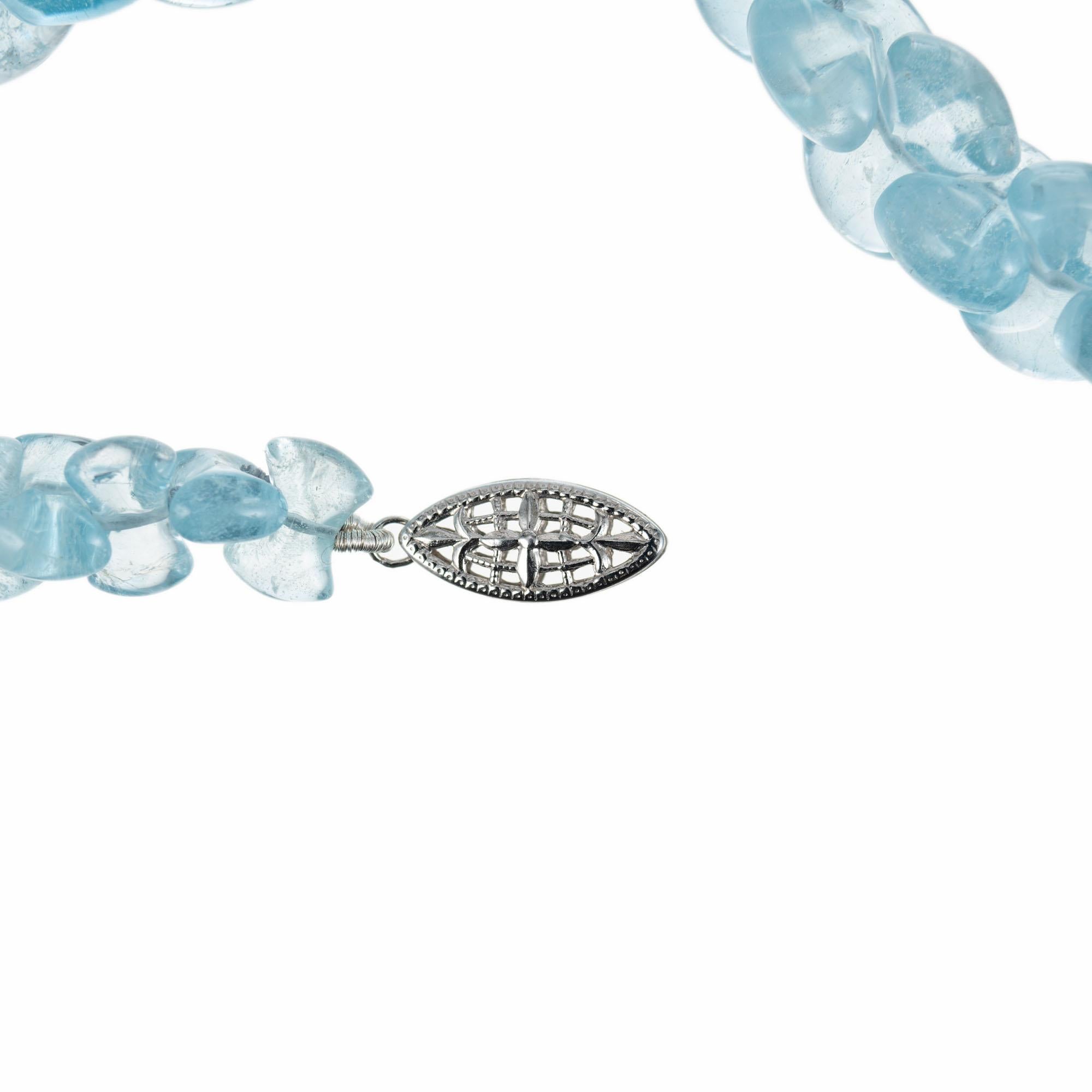 blue topaz bead necklace