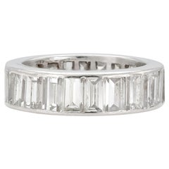 3.50 Carat Channel-Set Baguette Diamond Band