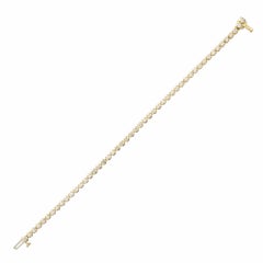 Bracciale Tennis in oro giallo con diamante da 3.50 carati