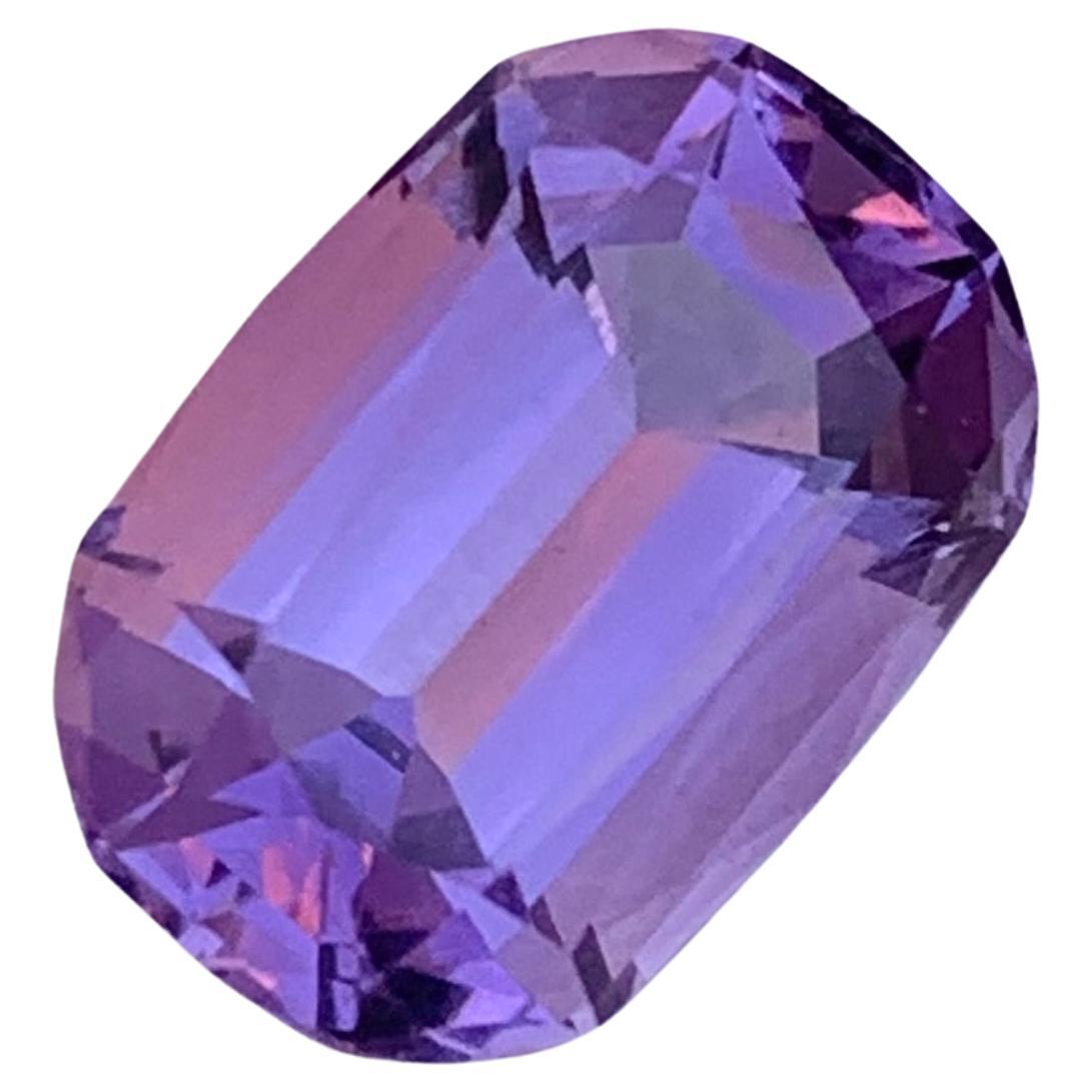 3.50 Carat Natural Loose Amethyst Cushion Shape Gem For Jewellery Making  For Sale