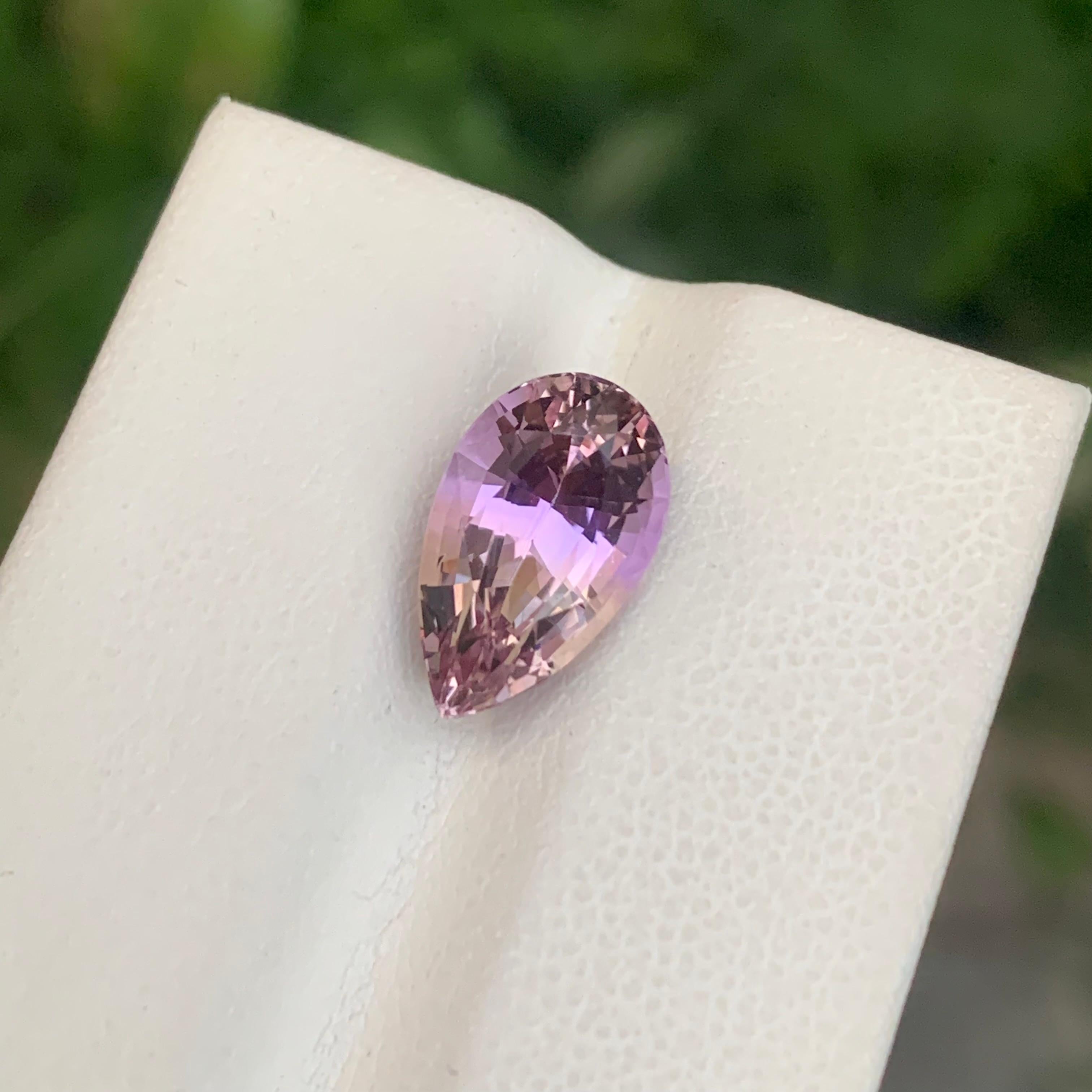 3.50 Carat Natural Loose Ametrine Pear Shape Gem en vente 2