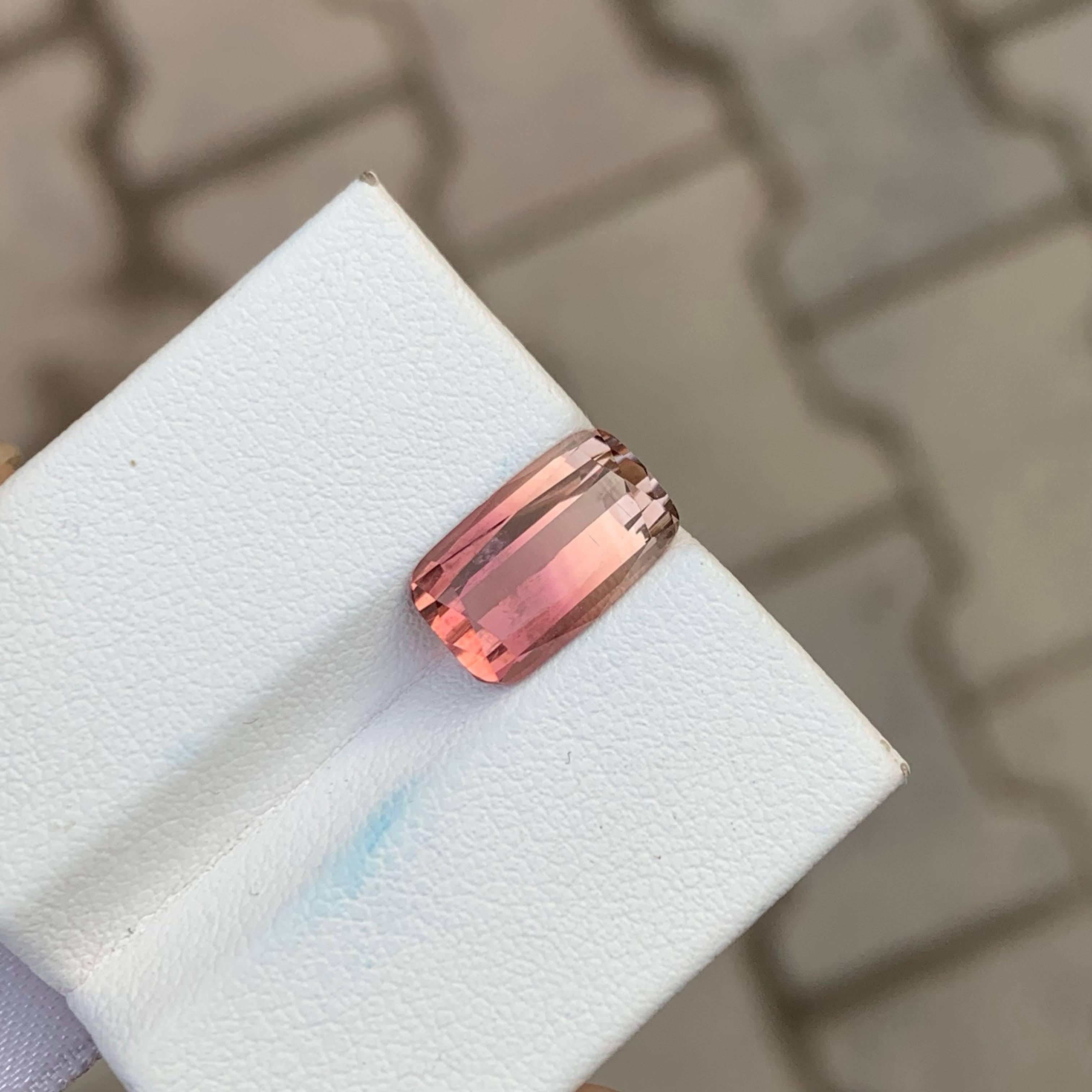 3,50 quilates de turmalina bicolor natural suelta talla cojín gema africana en venta 4