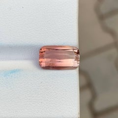 3.50 Carat Natural Loose Bi Color Tourmaline Stone Cushion Cut Africa Gemstone