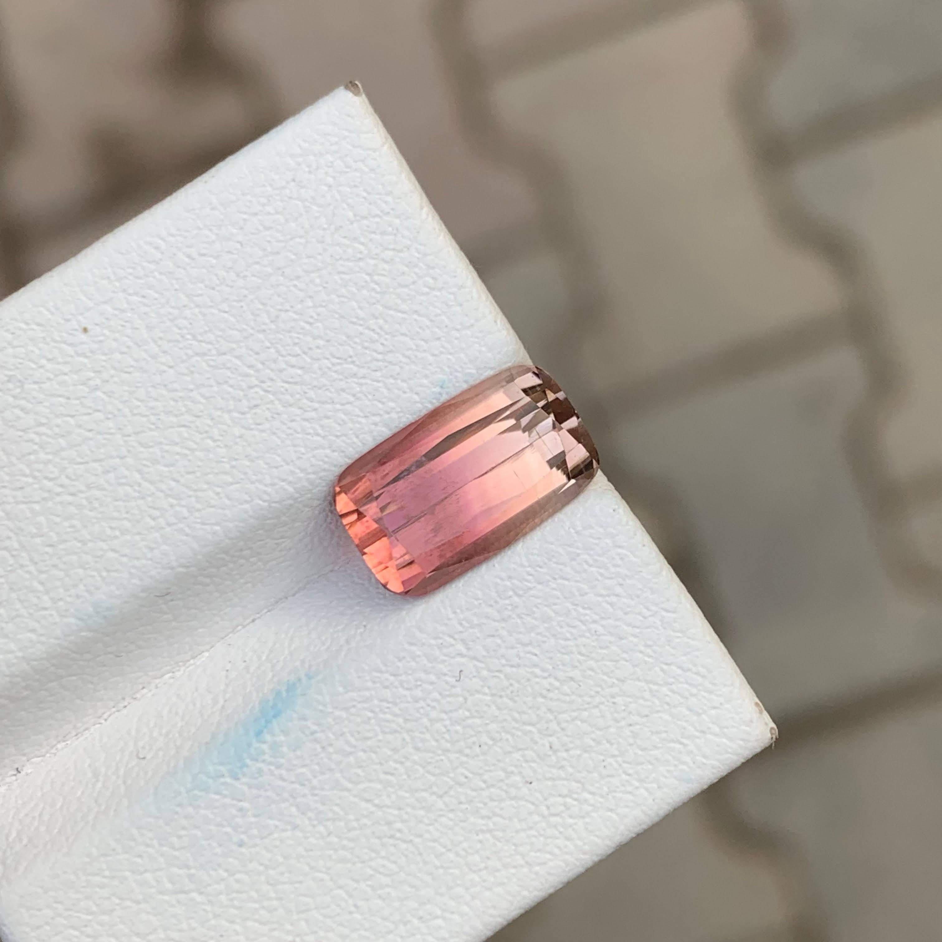 3,50 quilates de turmalina bicolor natural suelta talla cojín gema africana Corte cojín en venta