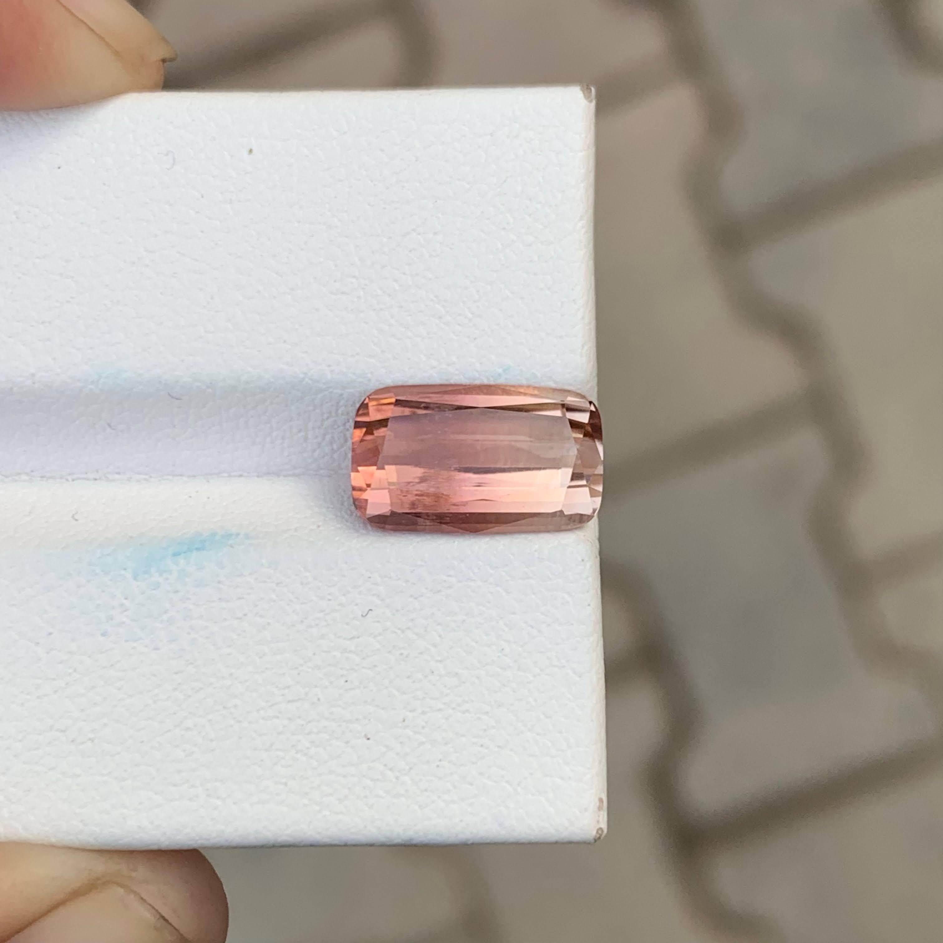 3,50 quilates de turmalina bicolor natural suelta talla cojín gema africana en venta 2