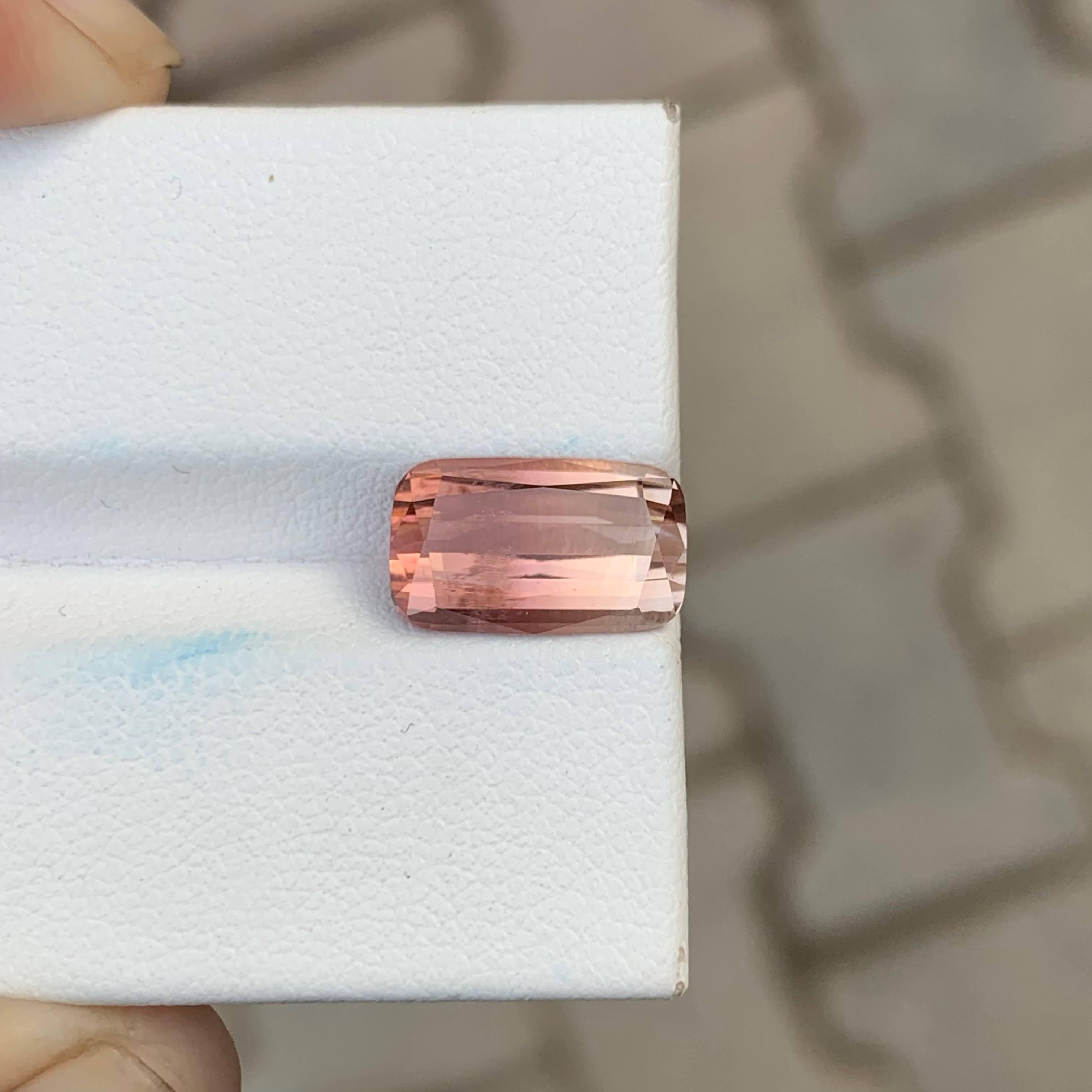 3,50 quilates de turmalina bicolor natural suelta talla cojín gema africana en venta 3