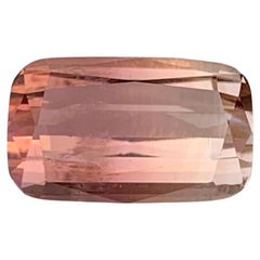 3.50 Carat Natural Loose Bi Color Tourmaline Stone Cushion Cut Africa Gemstone