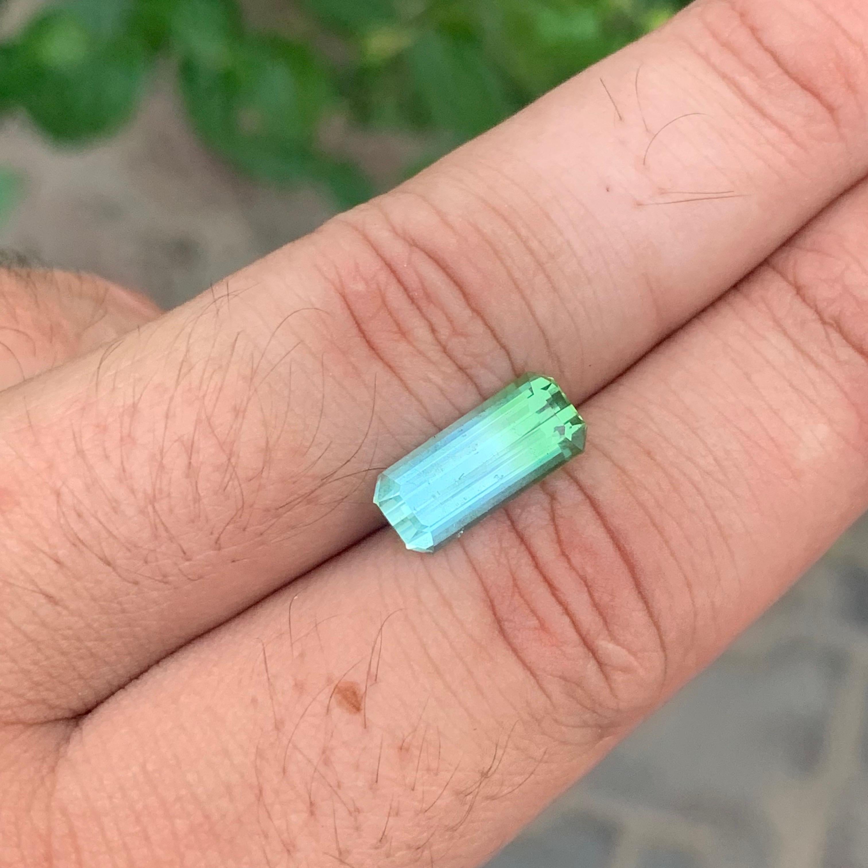 3,50 Karat Natürlicher loser zweifarbiger Turmalin Afghanistan's Edelstein im Angebot 5