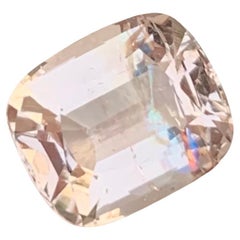 Topacio imperial suelto natural de 3,50 quilates, gema en forma de cojín procedente de Katlang, Pakistán