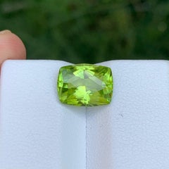 3.50 Carat Natural Loose Light Green Peridot Fancy Shape From Pakistan Gemstone