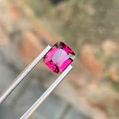 3.50 Carat Natural Loose Rhodolite Garnet Cushion Shape Gemstone