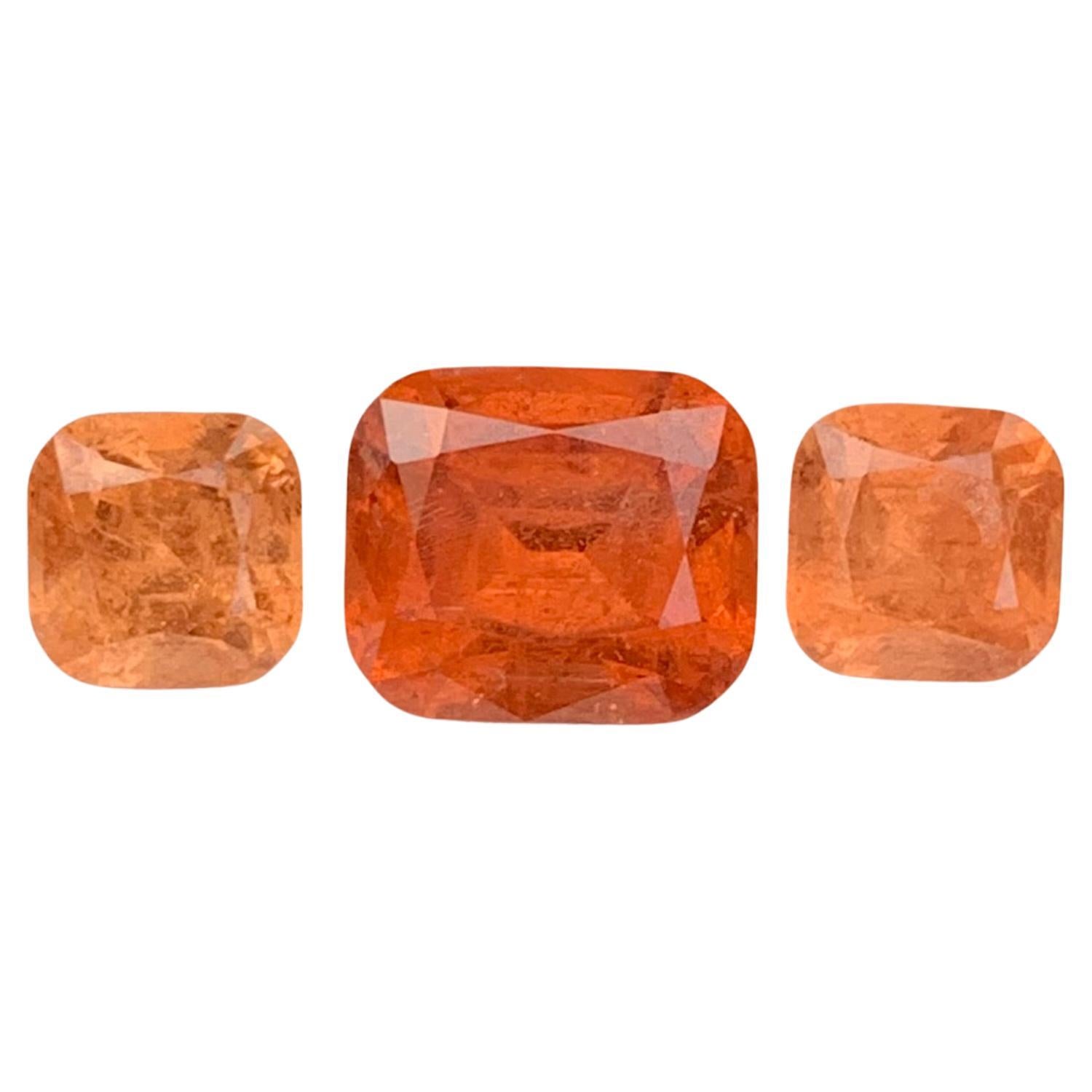 3.50 Carat Natural Loose Spessartine Garnet Set From Afghanistan For Sale